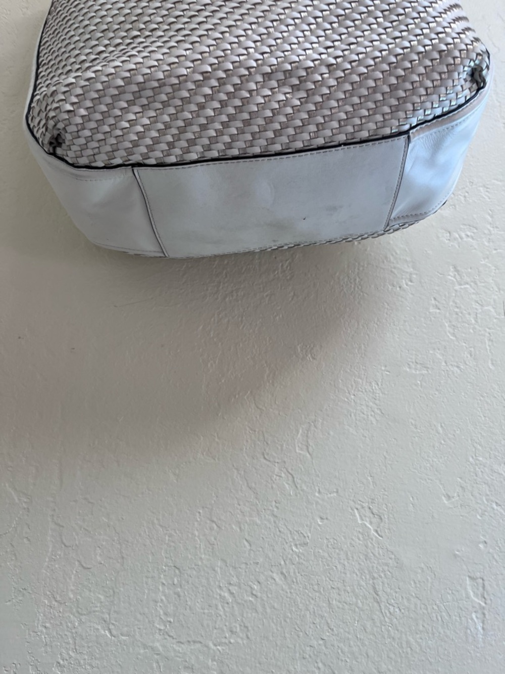 Coach Park Avery White Woven Hobo Shoulder Bag - Picture 5 of 12